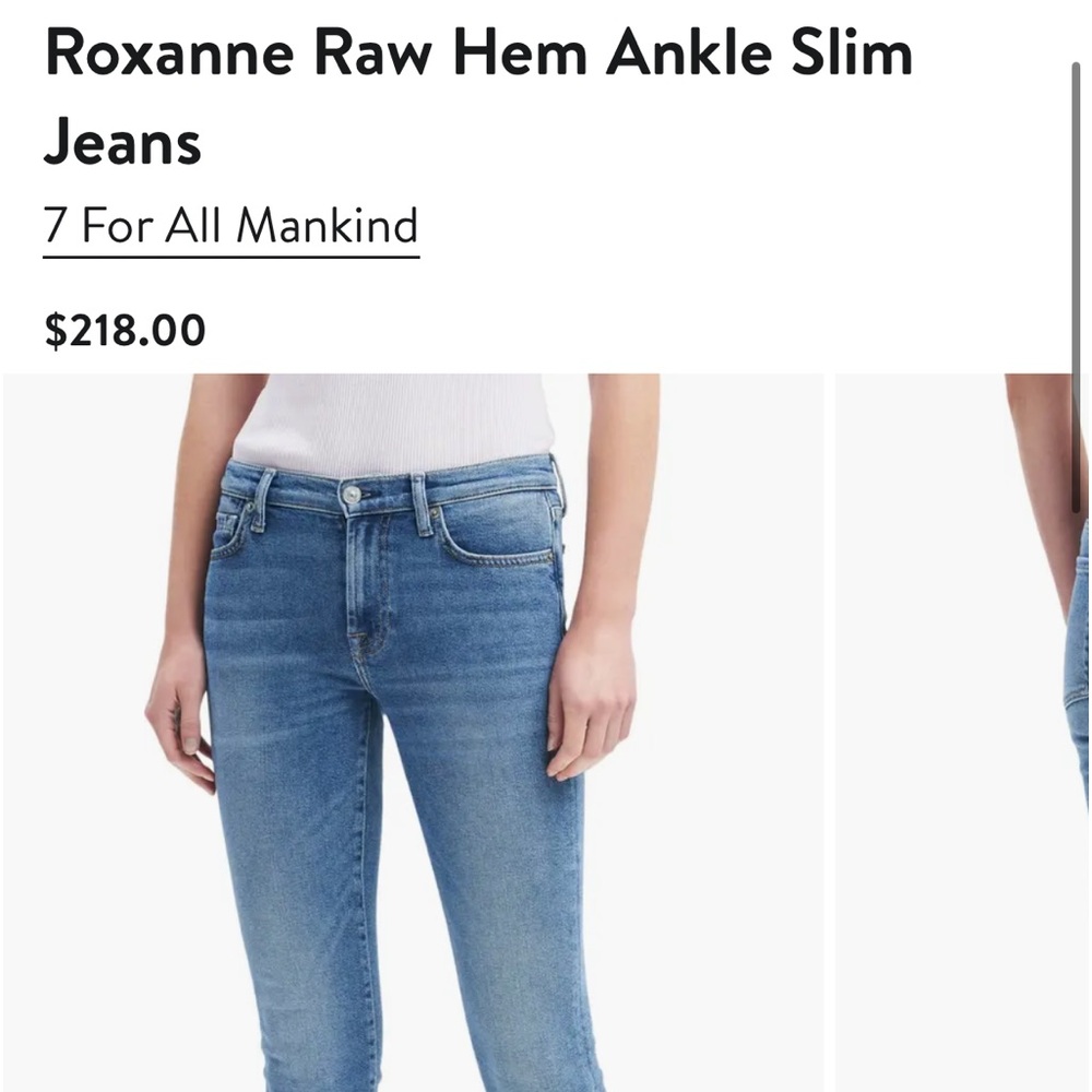 Size 26. 7 for all Mankind jeans. Like new condition